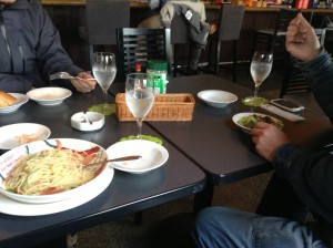 ３人でランチ