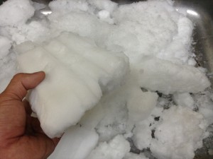 大量の霜