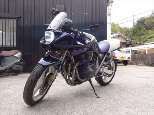 作業完了のGSX750Sカタナ