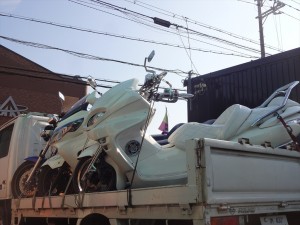 修理完了車両の引き取り