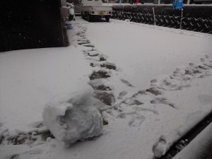 雪だるまを作る