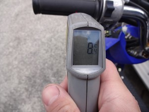TODAYのグリップ表面温度　開店時