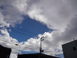 雲が出てきた