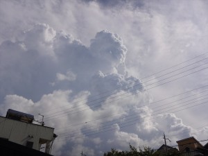 成長した積乱雲