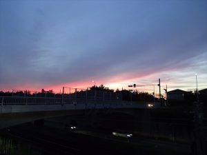 綺麗な夕日