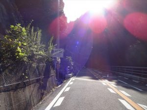 大阪と奈良の県境のトンネル