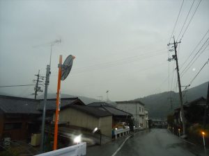 激しさを増す雨