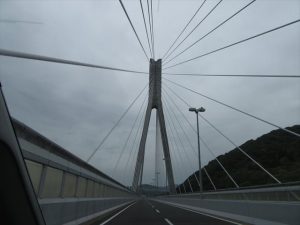 猪名川に掛かる吊り橋