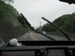 雨が酷く降ってきた