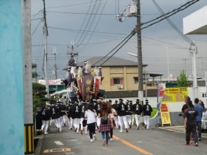 だんじりの試験曳き